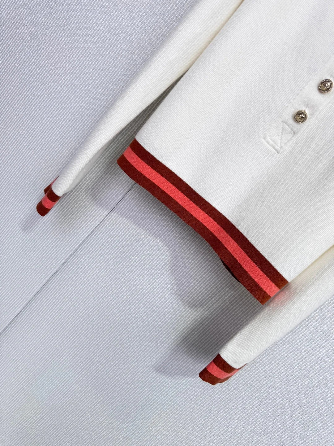 CHANEL 25S LONG-SLEEVE KNIT POLO SHIRT 590