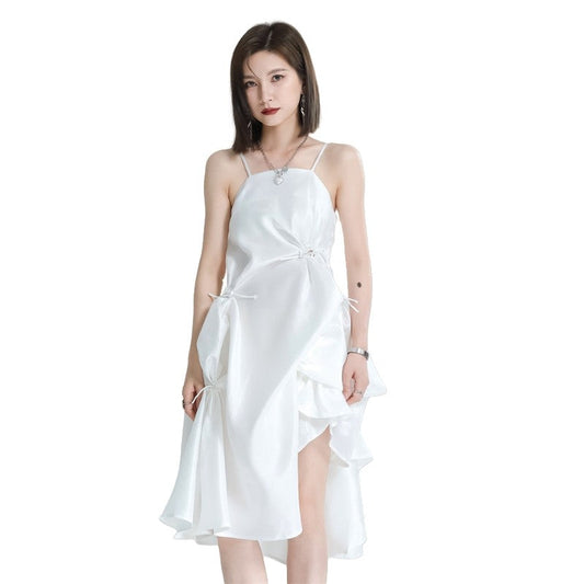 Pleated Irregular Dress