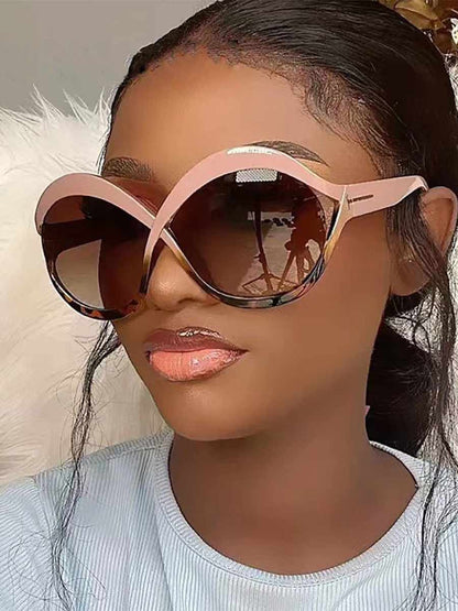 Rafaela Round Cross-Framed Sunglasses