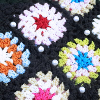 Crochet Granny Square Bag Hand Hook Hollow Bag