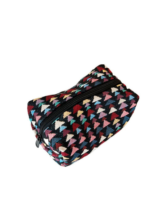 Cosbai - Fun Pine-Print Zipper Pouch - Playful &amp; Chic
