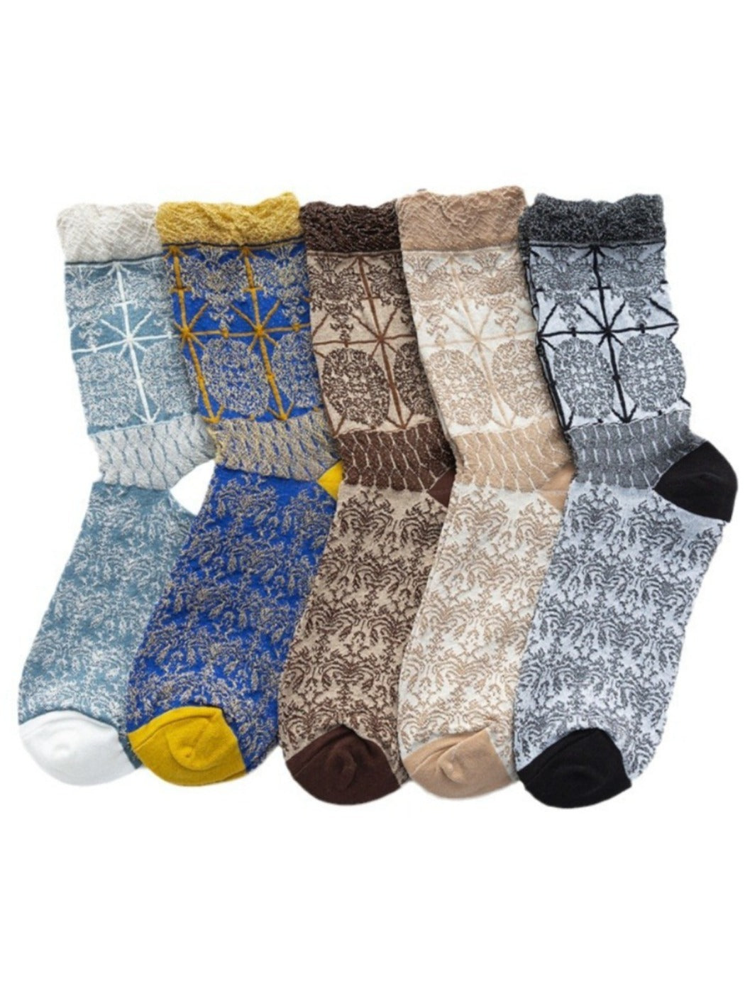 Rufia - Royal Style Crochet Mid-Calf Socks – Retro &amp; Elegant