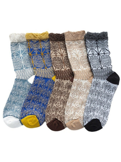 Rufia - Royal Style Crochet Mid-Calf Socks – Retro &amp; Elegant