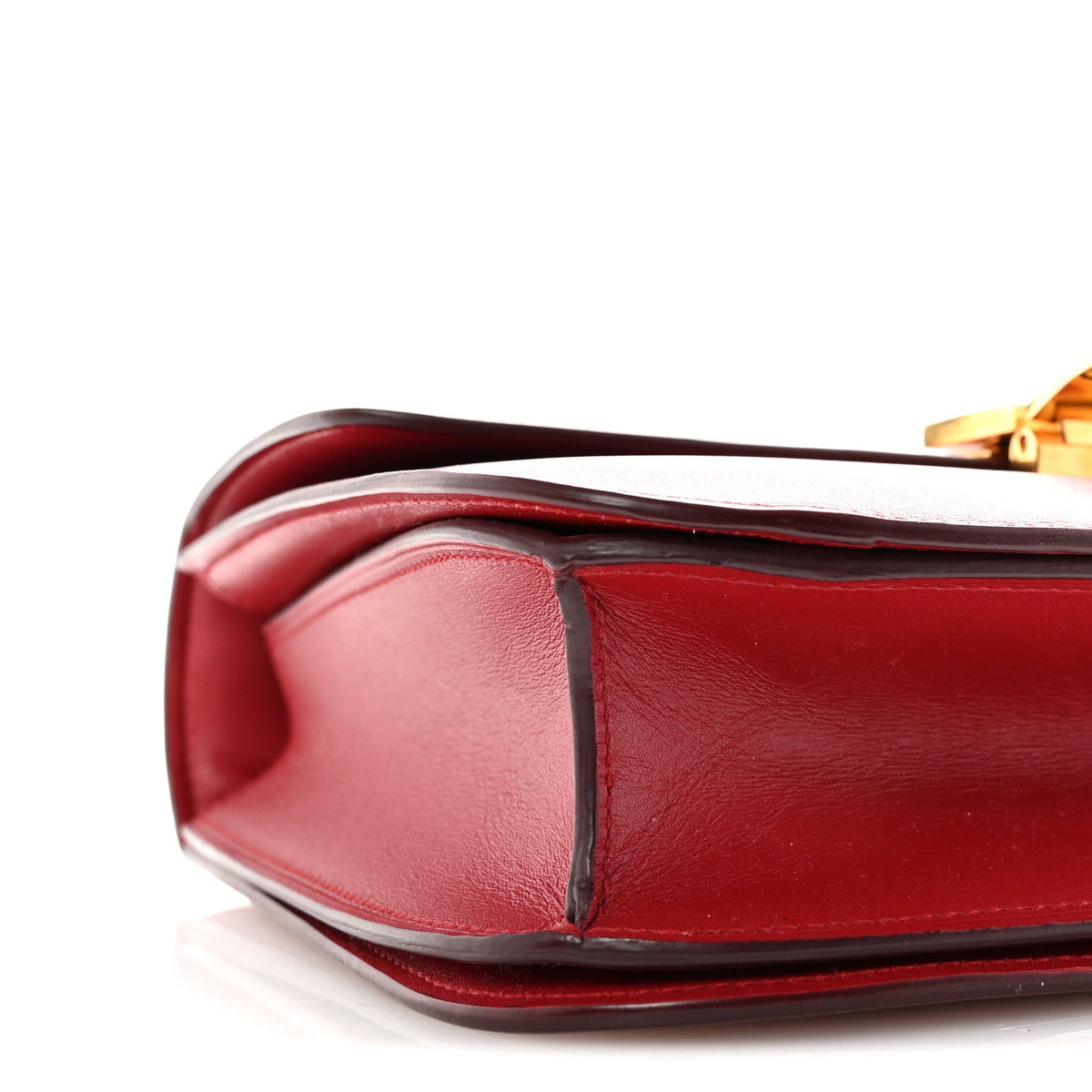 Box Calfskin Medium Classic Box Flap Bag Red