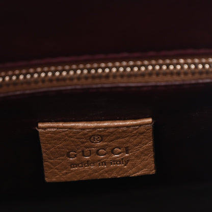 Ostrich Medium Zumi Top Handle Bag Brown