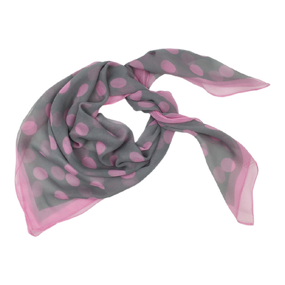 Scarvii - Vintage Polka Dot Soft Square Scarf