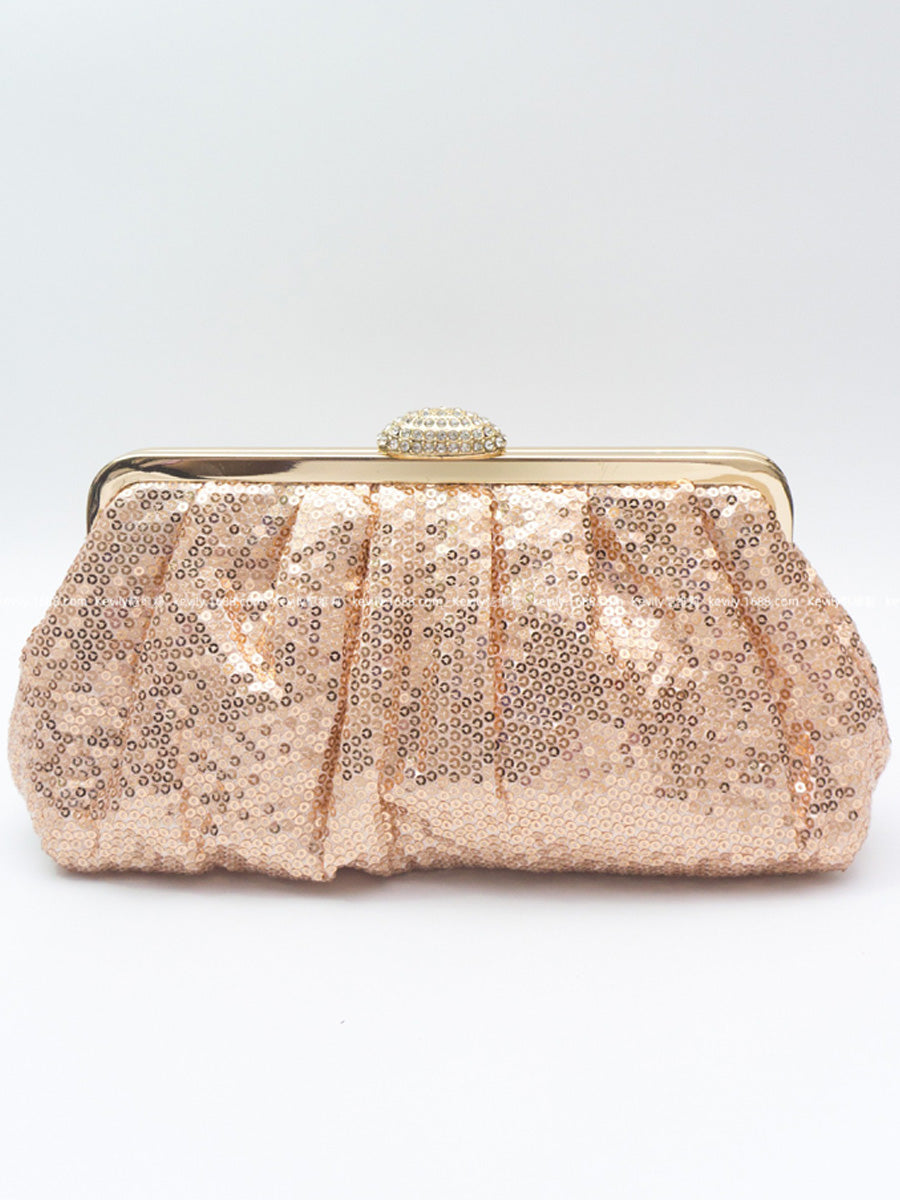 Ivana Fish-Scale Sequin Evening Bag