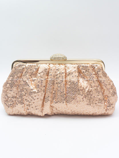 Ivana Fish-Scale Sequin Evening Bag