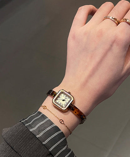 Retro Alloy Hardlex Crystal Waterproof Watches