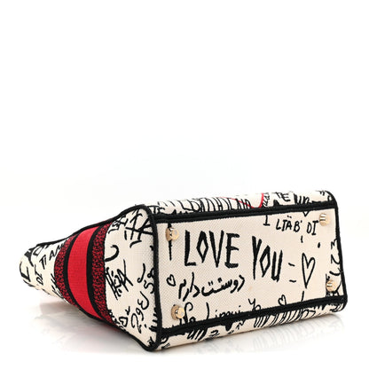 Canvas Medium DiorAmour Graffiti Lady D-Lite Latte