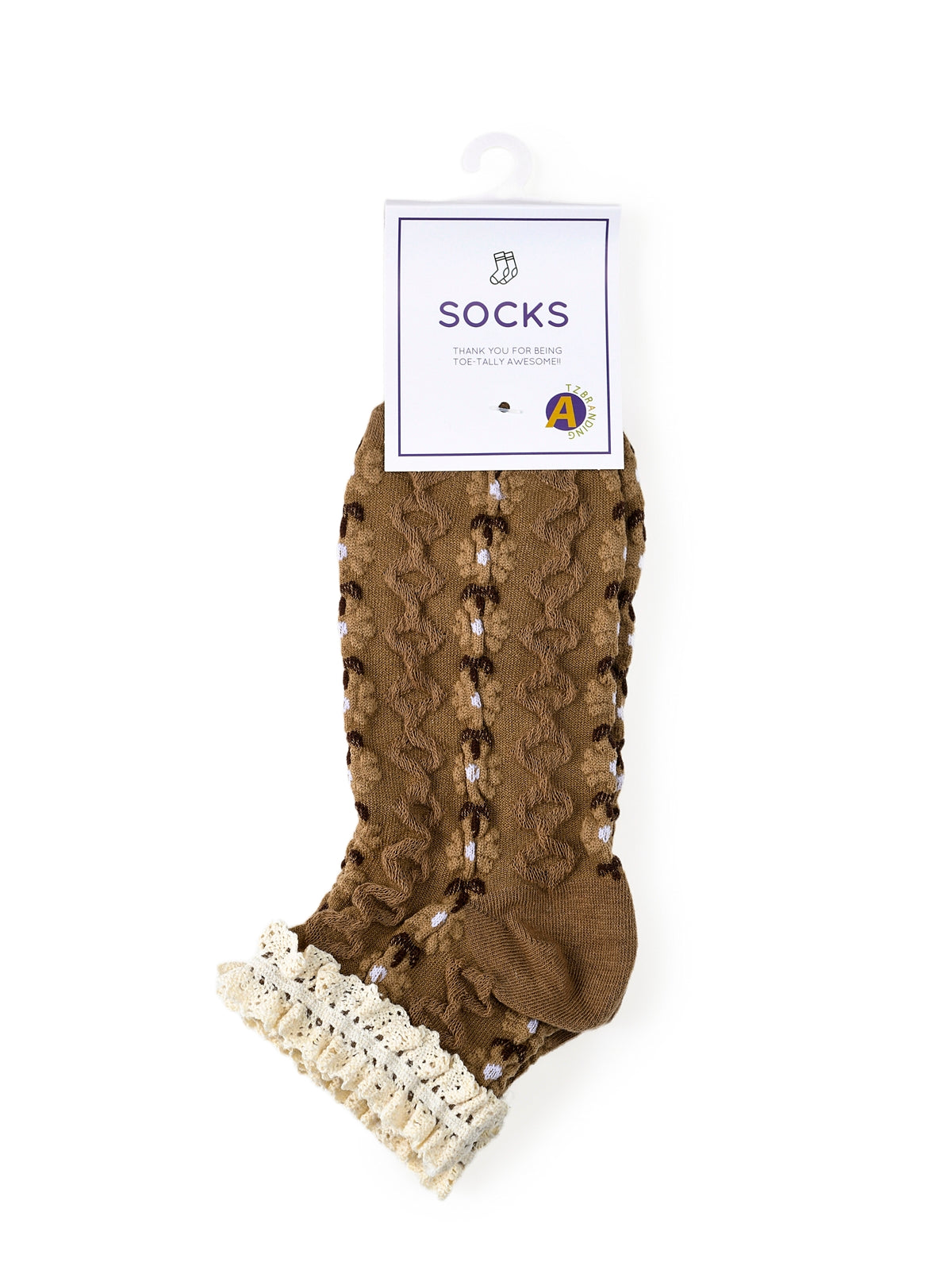 Rufia - Summer Floral Pattern Lace Trim Low-Cut Socks