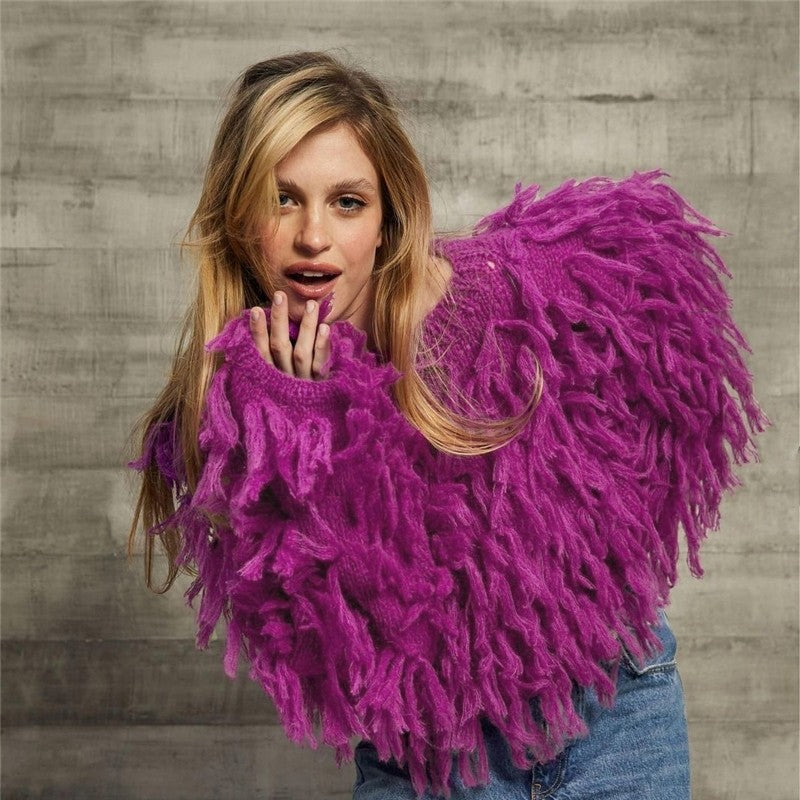 Fashionable Casual Loose Fringe Sweater