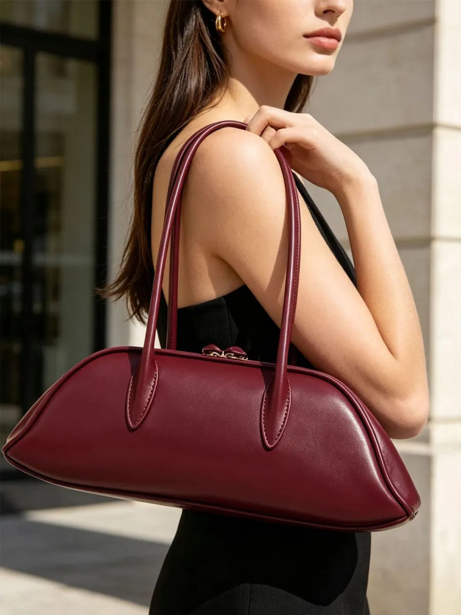 Liliana Bowling-Style Underarm Baguette Bag