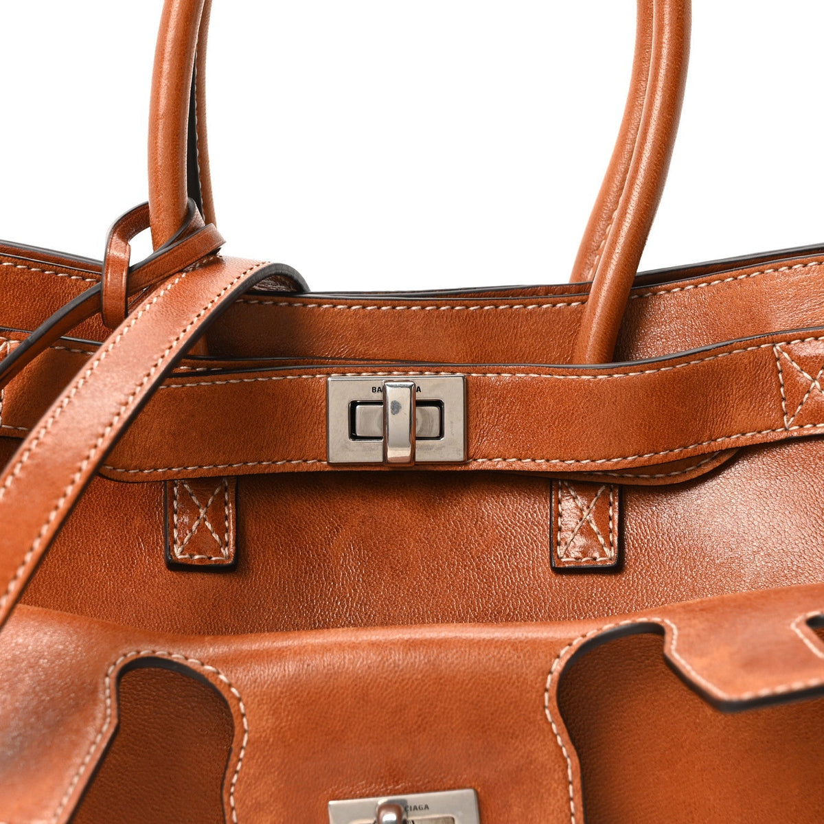 Vegetable Tanned Lambskin Mini Bel Air Carry All Bag Tan Cowboy