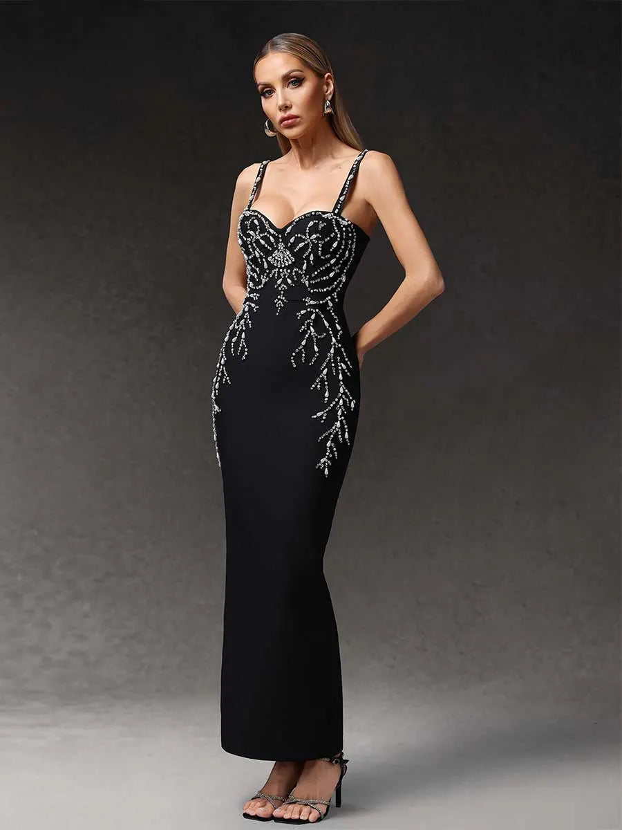 Juliette Starlight Crystal Maxi Dress