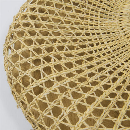 New Beach Portable Simple Moon Hollow Straw Bag