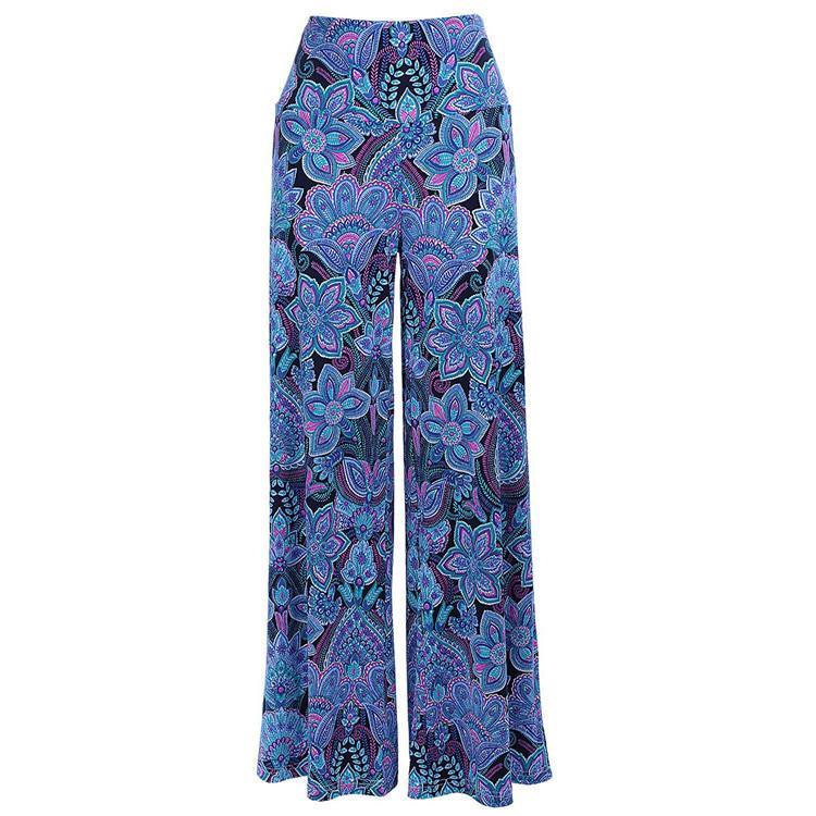 New Loose Striped Printed Trousers Flared Wide-Leg Pants