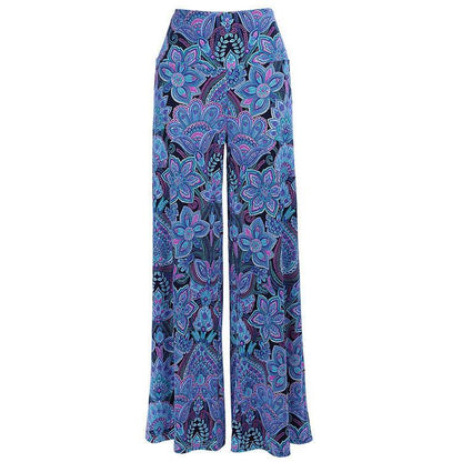 New Loose Striped Printed Trousers Flared Wide-Leg Pants
