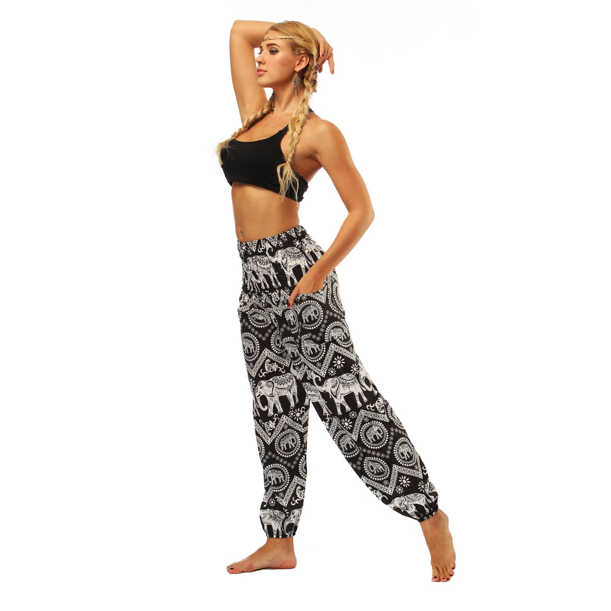 Digital Printing Yoga Pants Loose Women'S Sports Lantern Pants Belly Dance Casual Yoga Pants 1