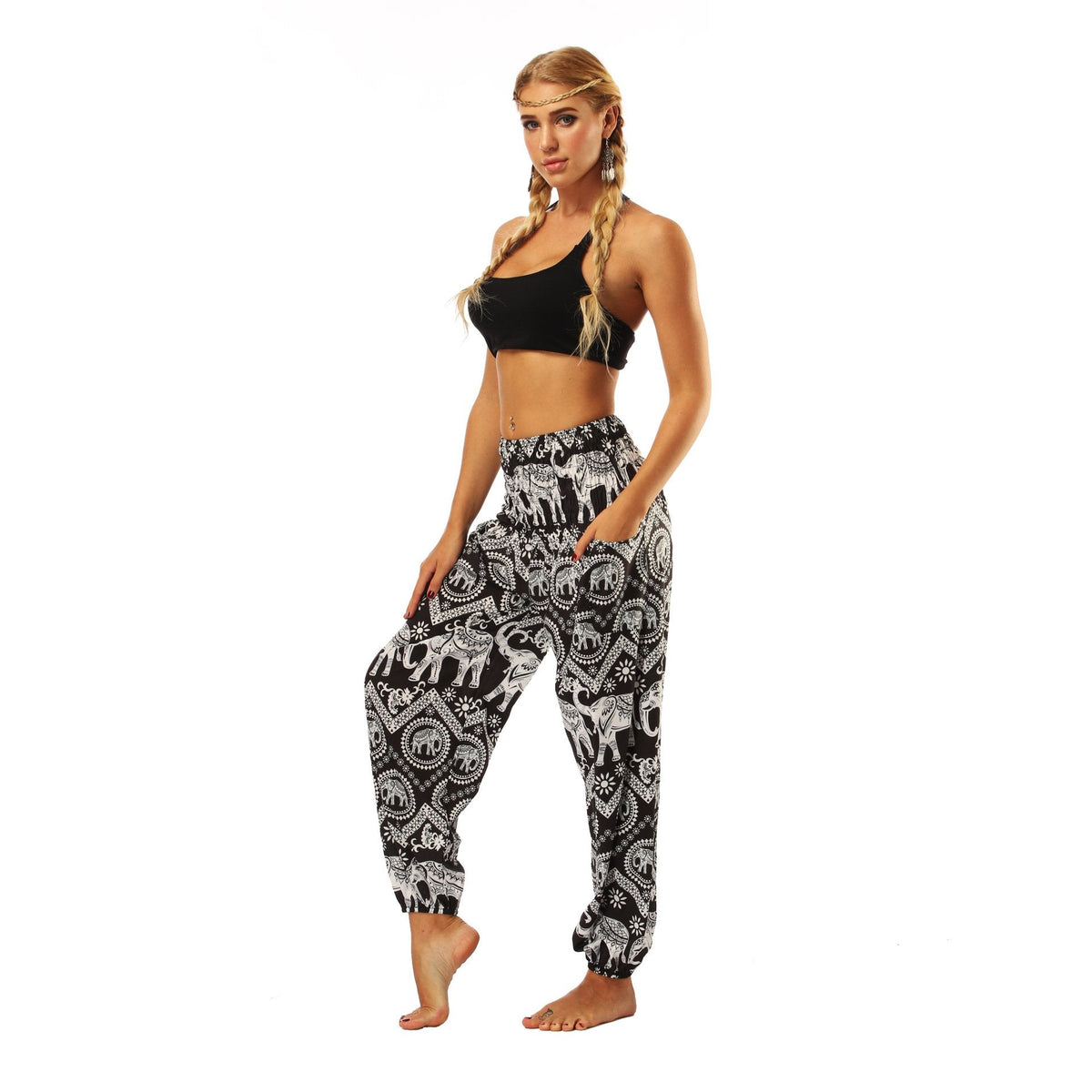 Digital Printing Yoga Pants Loose Women'S Sports Lantern Pants Belly Dance Casual Yoga Pants 1