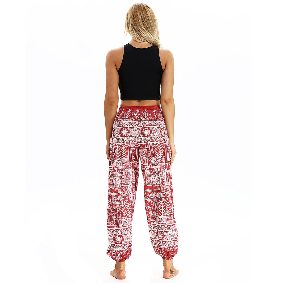 Totem Print Women'S Casual Light Lantern Dance Pants Popular In Autumn Yoga Loose Pants