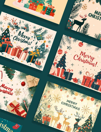 Merry Christmas Gift Decorative Greeting Card