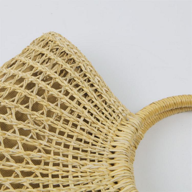 New Beach Portable Simple Moon Hollow Straw Bag