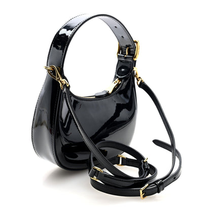 Patent Mini Hobo Black
