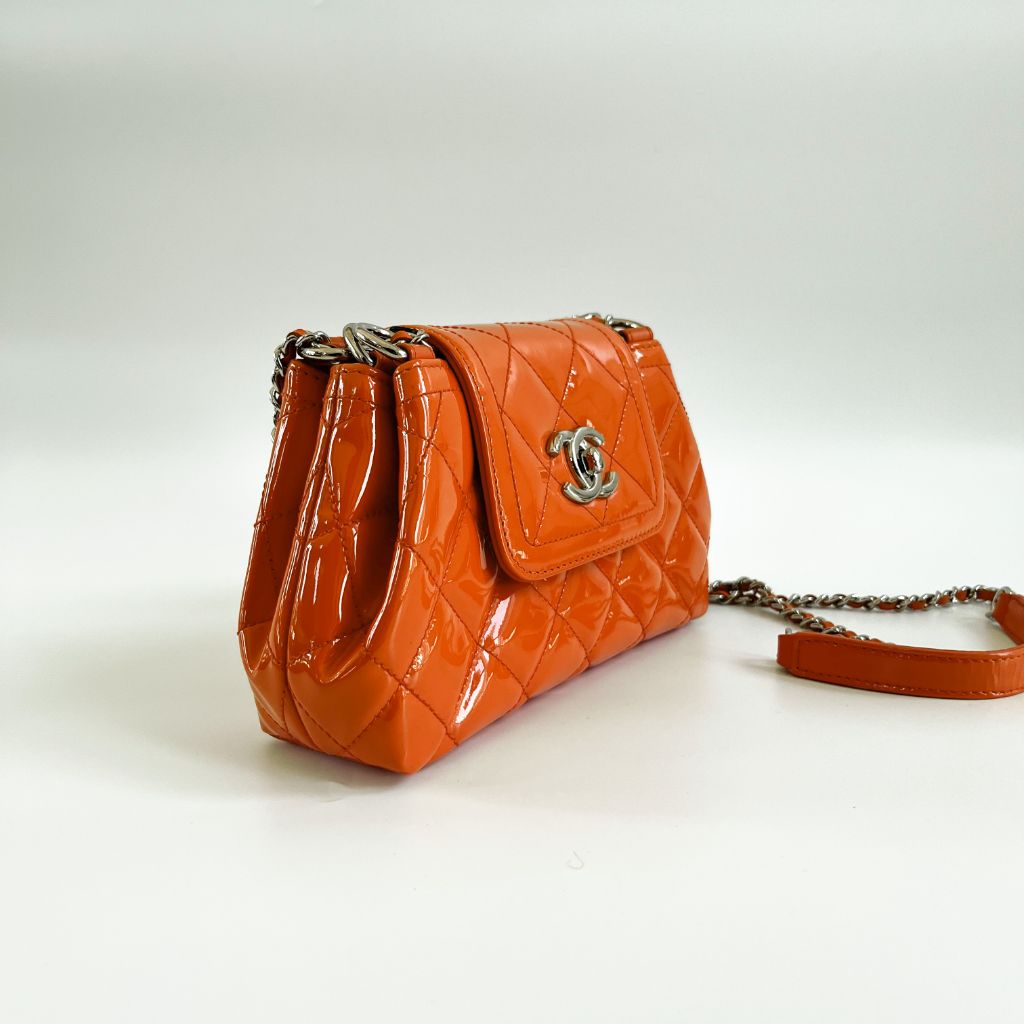 Chanel Coco Shine Accordion Flap quilted mini bag