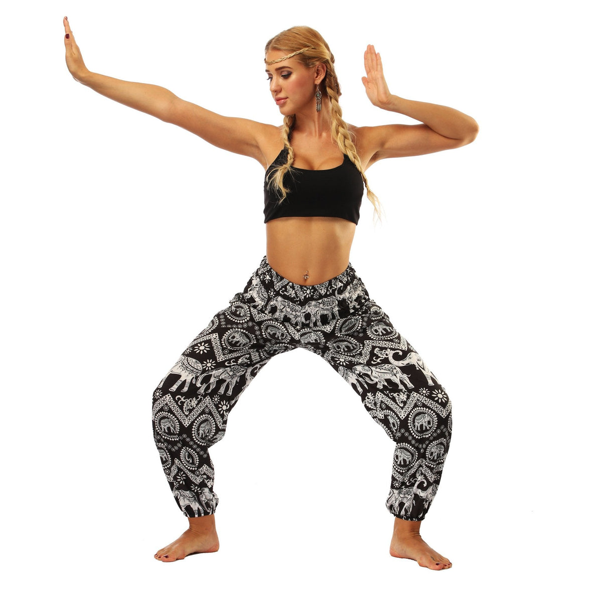 Digital Printing Yoga Pants Loose Women'S Sports Lantern Pants Belly Dance Casual Yoga Pants 1