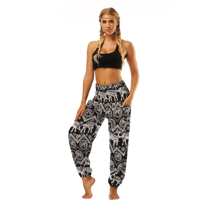 Digital Printing Yoga Pants Loose Women'S Sports Lantern Pants Belly Dance Casual Yoga Pants 1