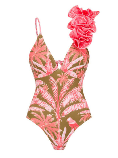 Aurelia Printed Sexy Swimsuit Set