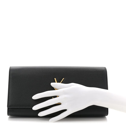 Grain De Poudre Monogram Cassandre Clutch Black