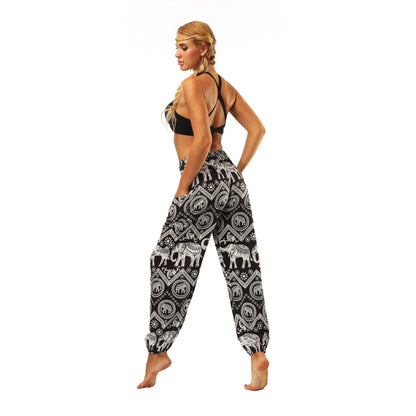Digital Printing Yoga Pants Loose Women'S Sports Lantern Pants Belly Dance Casual Yoga Pants 1