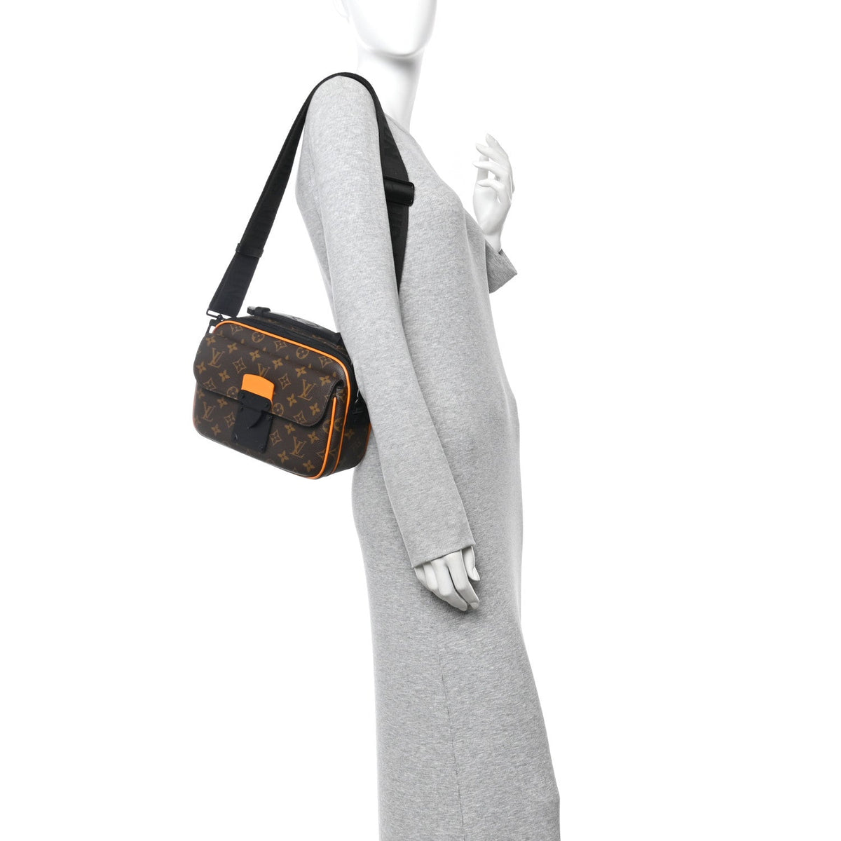 Monogram Macassar S Lock Messenger Yellow