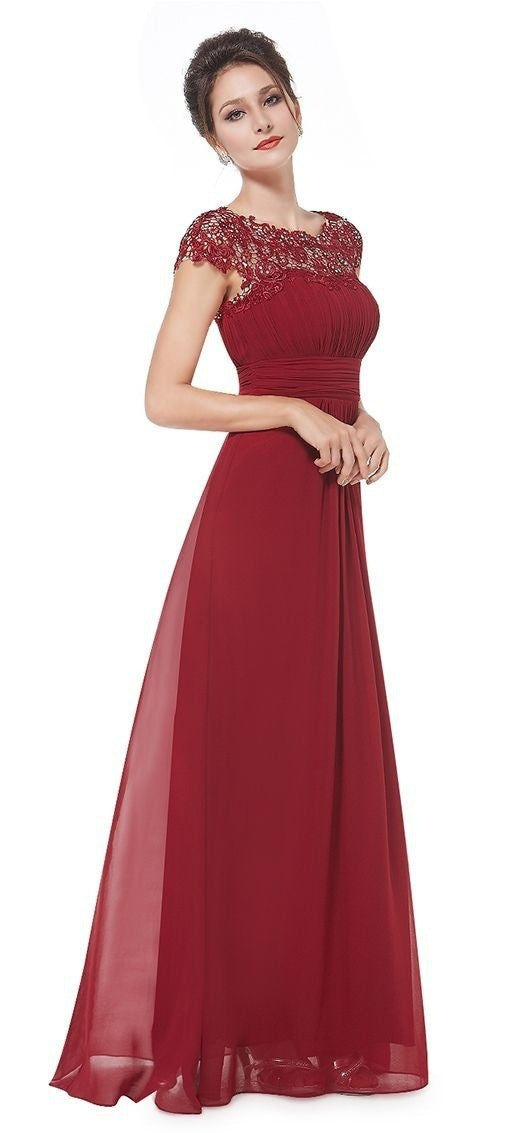 Lace Maxi Dress with Off-the-Shoulder Design