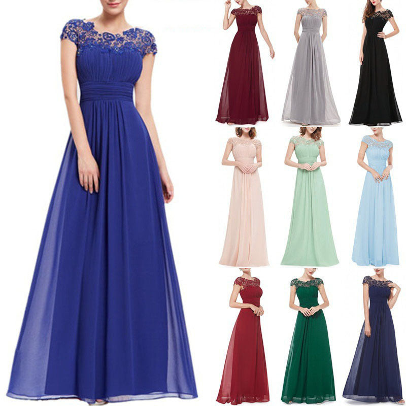 Lace Maxi Dress with Off-the-Shoulder Design
