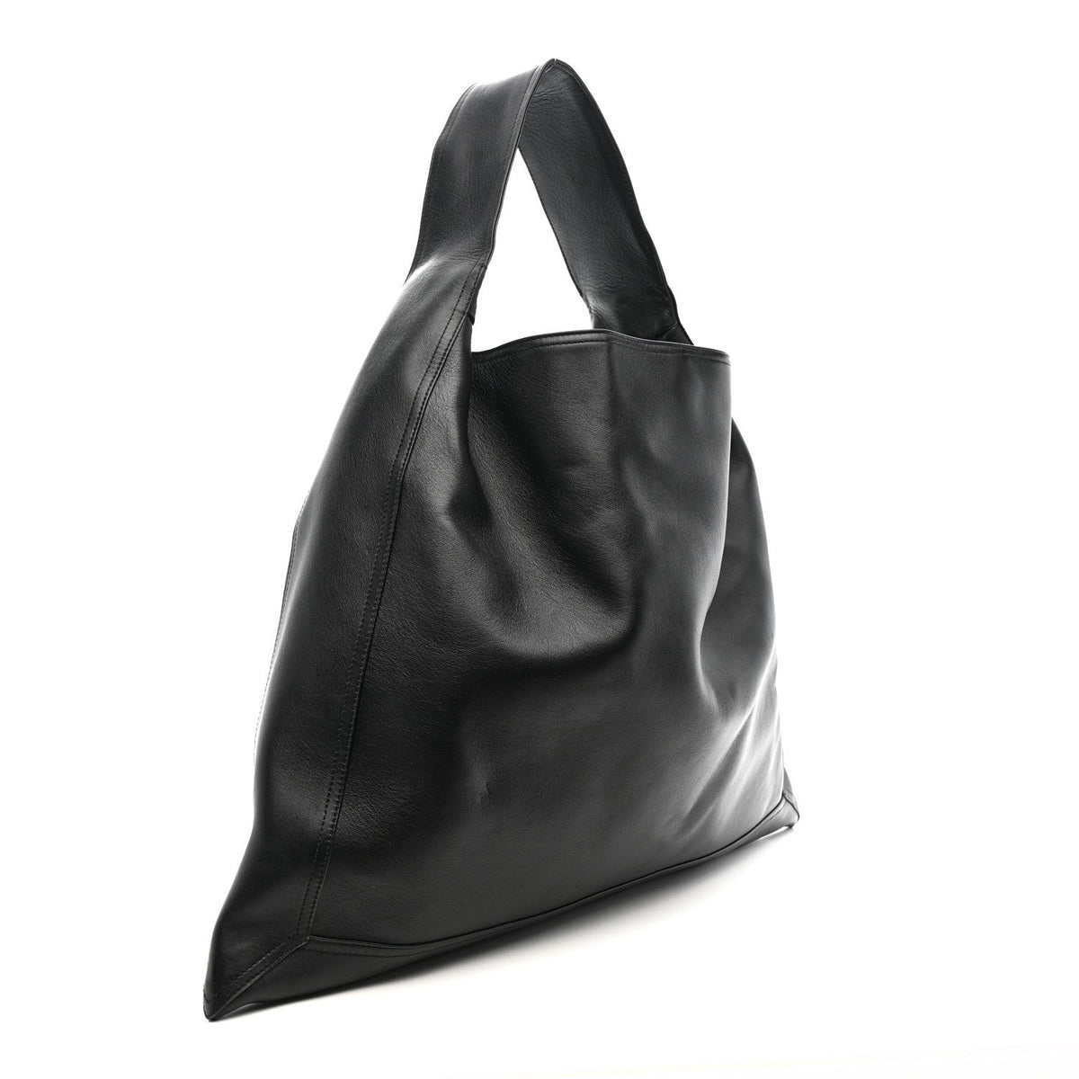 Silky Calfskin Large Hop Black