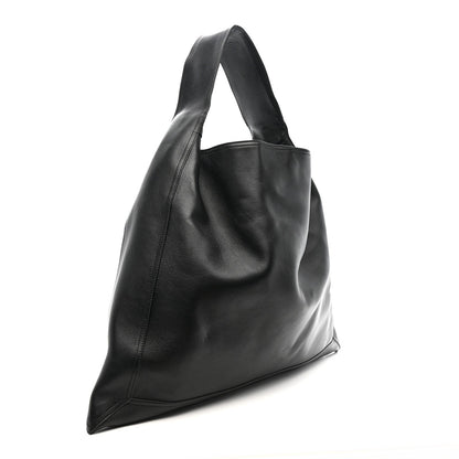 Silky Calfskin Large Hop Black