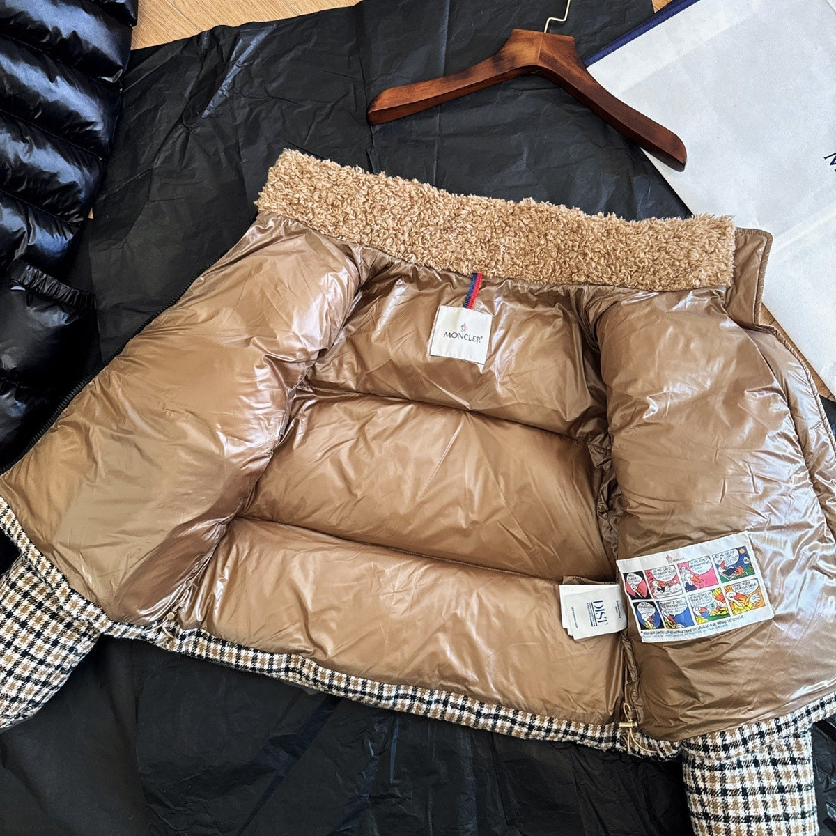 Moncler 2025 Keros Jacket Beige Mix Color Wool Down