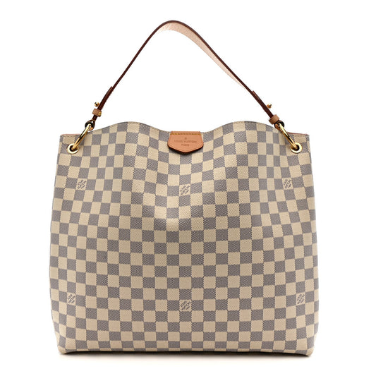 Damier Azur Graceful MM Rose Ballerine