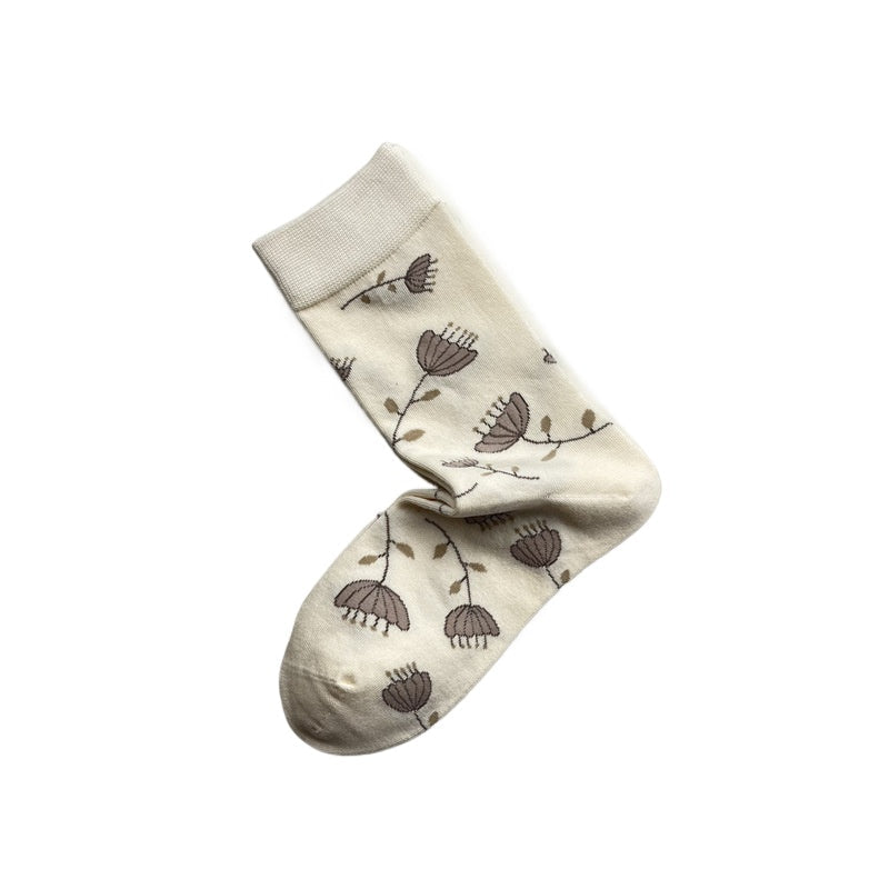 Rufia - Vintage Floral Umbrella Pattern Women’s Socks