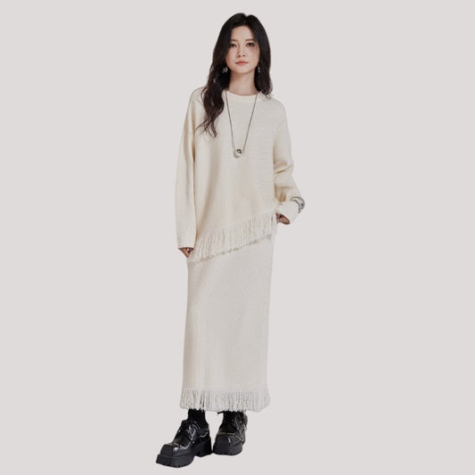 Cardigan And Skirt Set
