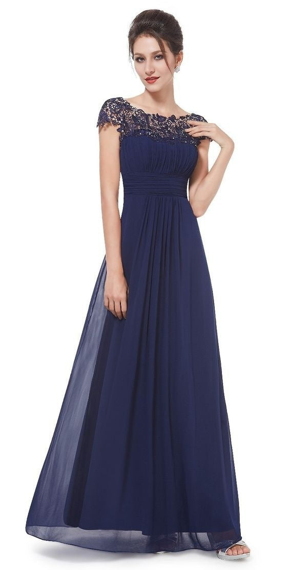Elegant Lace Maxi Dress For Bridesmaids