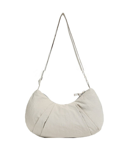 Minimalist Solid Color Dumpling Underarm Bag