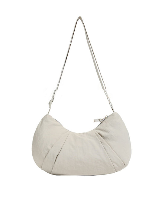 Minimalist Solid Color Dumpling Underarm Bag
