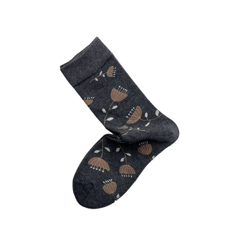Rufia - Vintage Floral Umbrella Pattern Women’s Socks