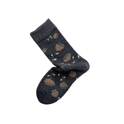 Rufia - Vintage Floral Umbrella Pattern Women’s Socks
