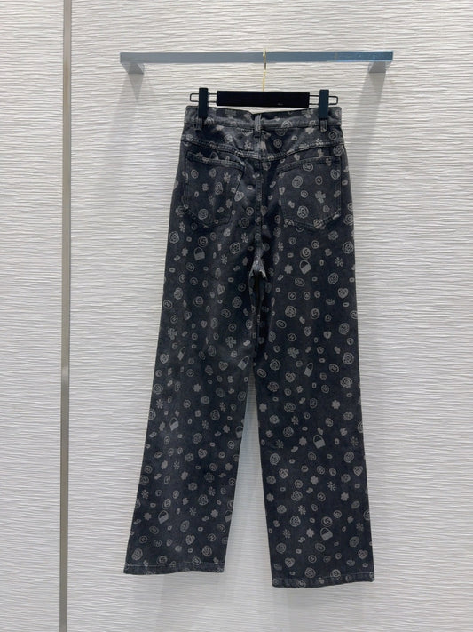 CC 25 Jeans Black Cotton
