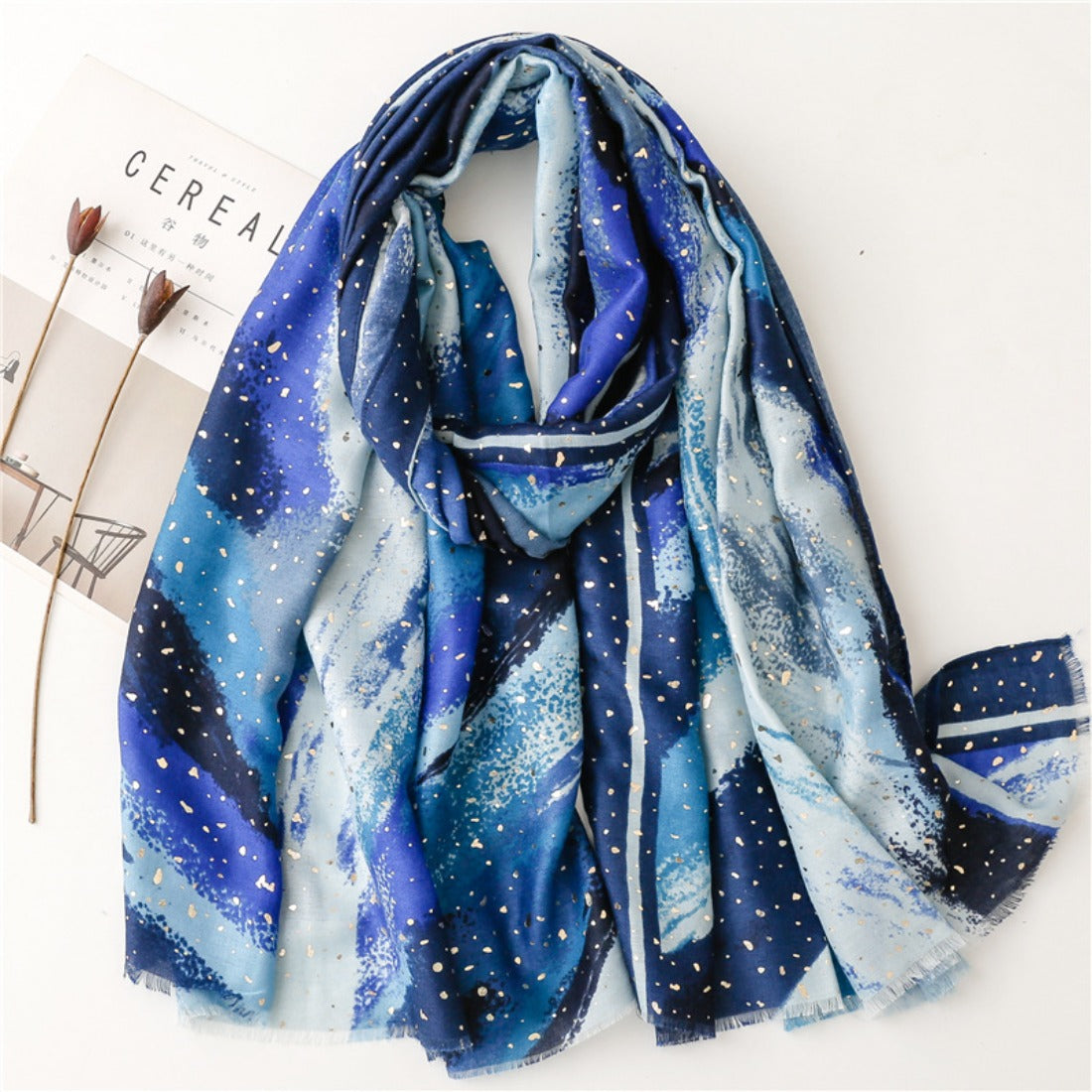 Scarvii - Hand-painted Ink Art Scarf